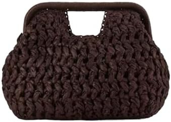 Straw Clutch Purse for Women Woven Beach Dumpling Bags Summer Handbags Vacation Shoulder Crossbod... | Amazon (US)