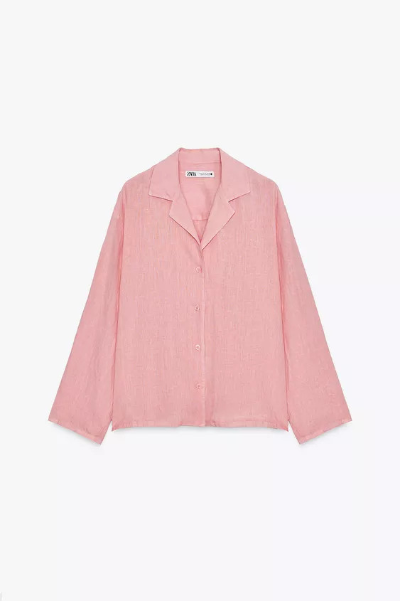 ZW COLLECTION 100% LINEN SHIRT | Zara UK