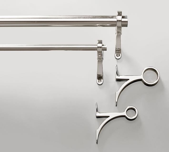 Polished Nickel Curtain Hardware Collection | Pottery Barn (US)