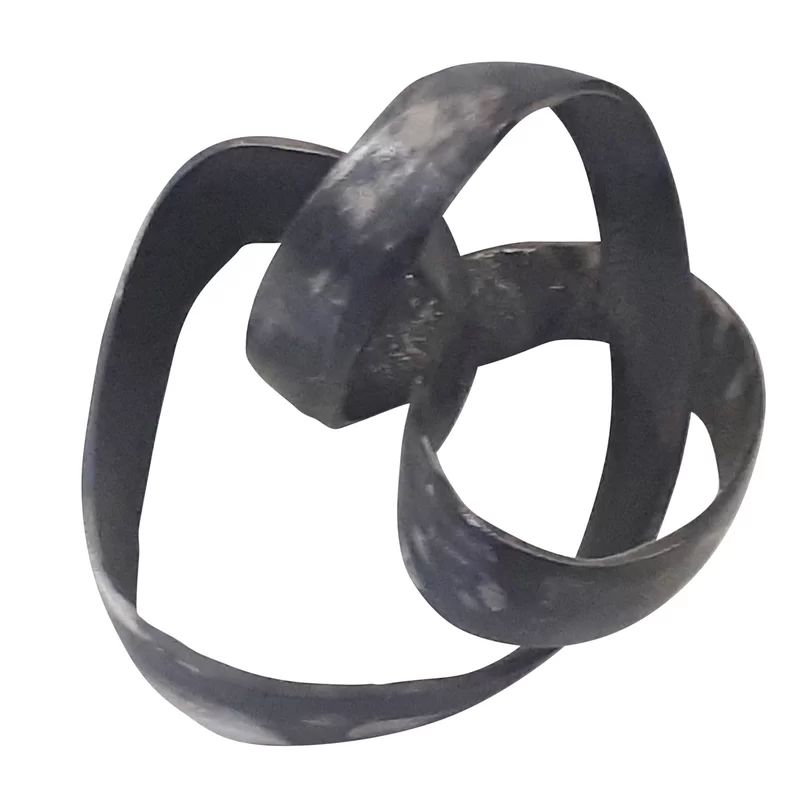 Black Verity Aluminum Knot Sculpture | Wayfair North America