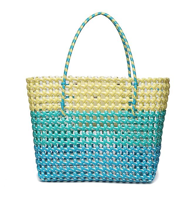 Handmade Weaved Large PE Summer Beach Bag with Inner Pocket By Daisy Rose | Amazon (US)