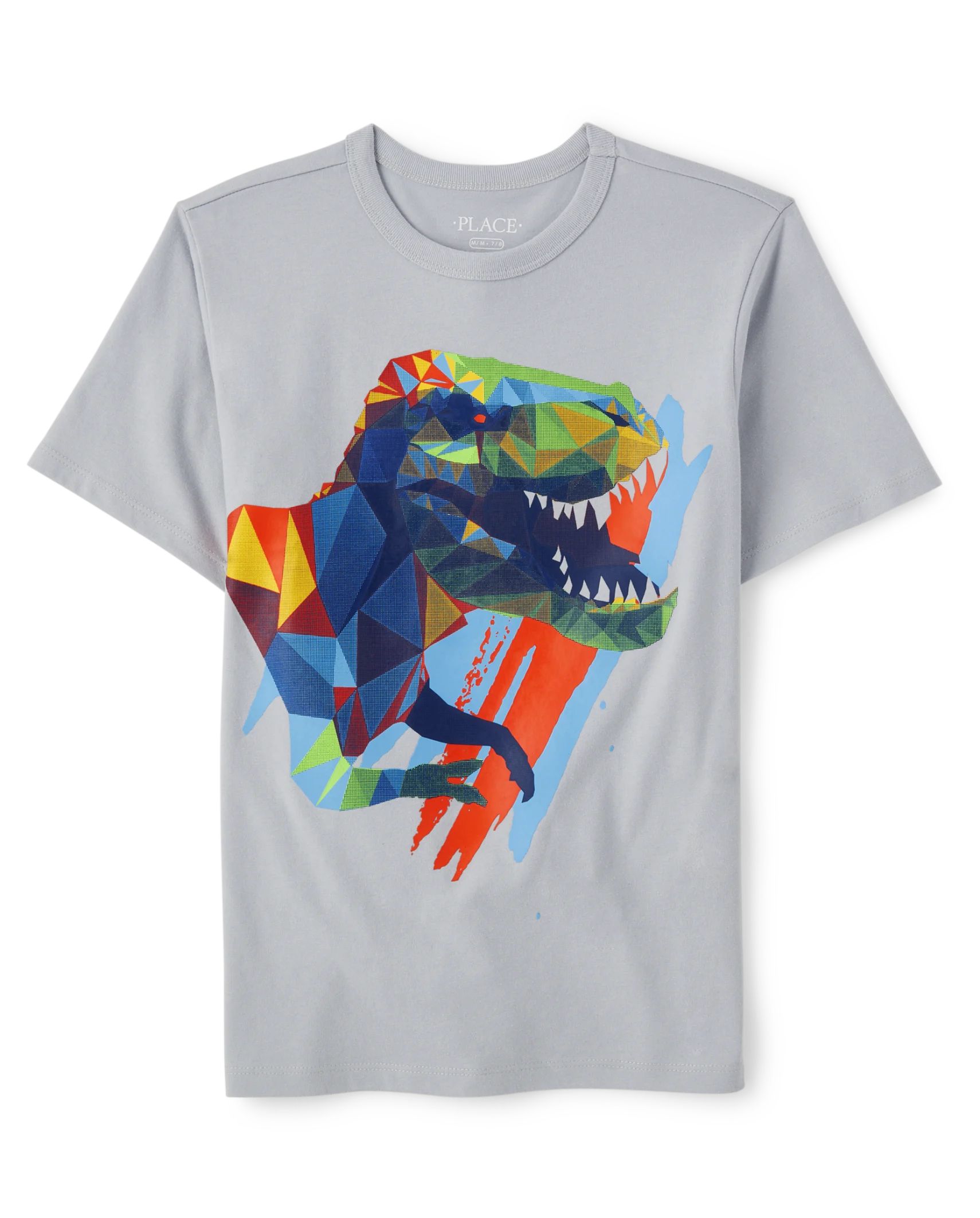 Boys Dino Graphic Tee - chalk gray | The Children's Place