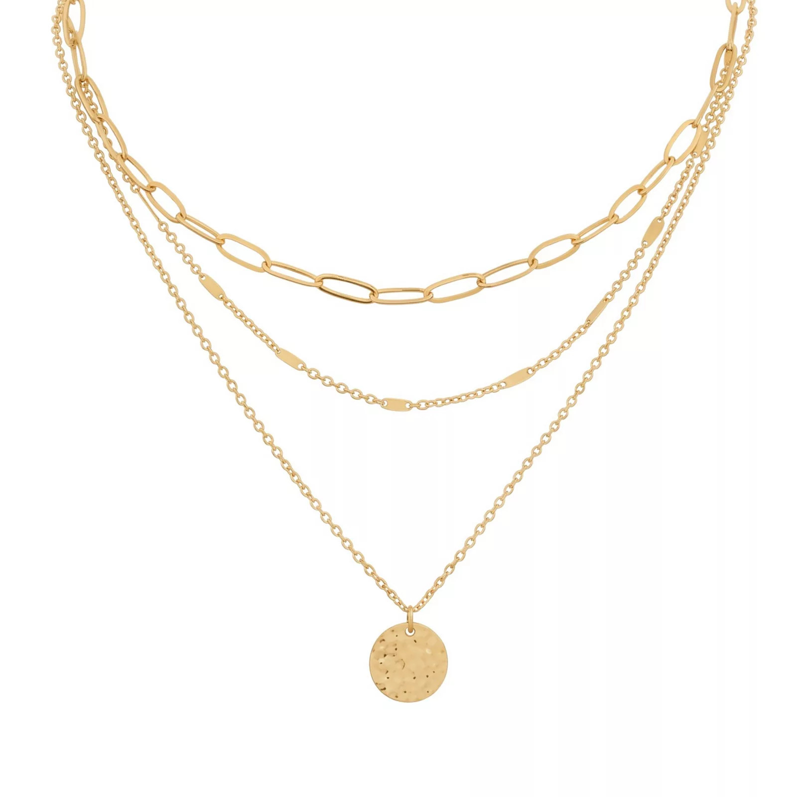 14K Gold Layered Adjustable Stackable Chain Set | Kohl's