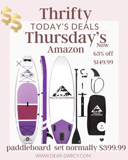 Sale alert!
🚨 BESt DEAl ever

63% off the amazing paddle board set up!
Everything you need 

Now $$149.99
Ends todayy

#LTKFitness #LTKSaleAlert