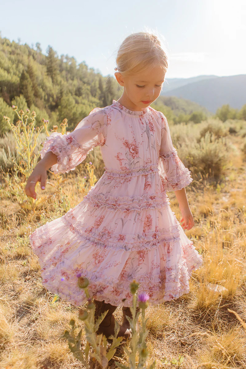 Mini Geneva Dress in Mauve Floral | Ivy City Co