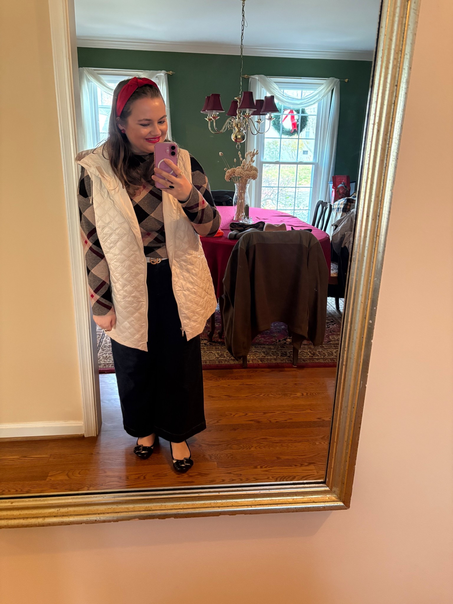 December 4, 2025 OOTD! 

Wide Leg Jeans, Dark Wash Jeans, Tartan, Tartan Turtleneck, Plaid, Plaid Sweater, Plaid Turtleneck, Jeans

#LTKootd #LTKSeasonal #LTKHoliday