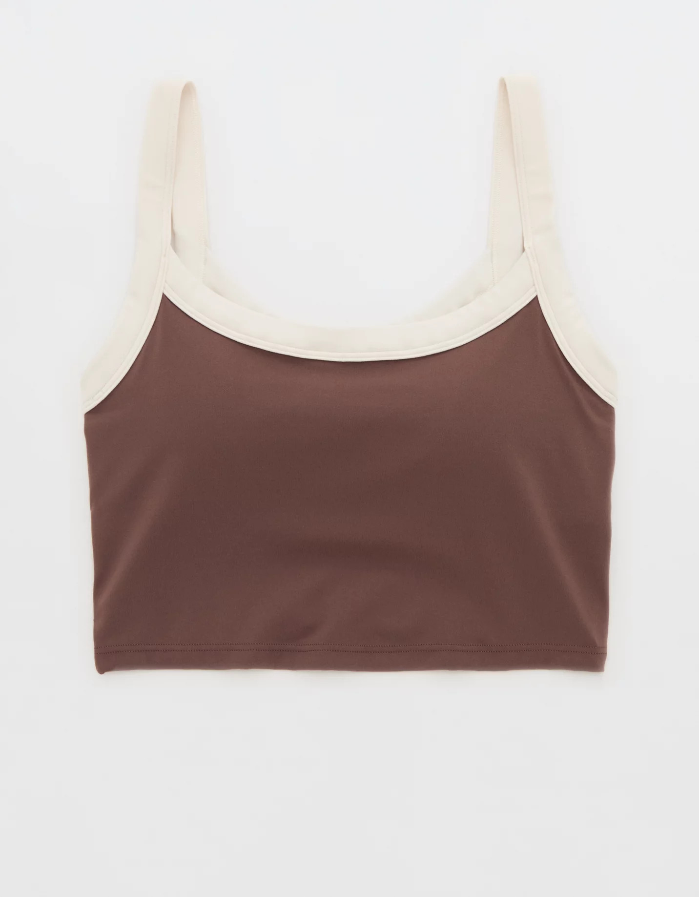 Offline By Aerie Real Me Low Key Ringer Longline Sports Bra Women's Relic XL | Aerie