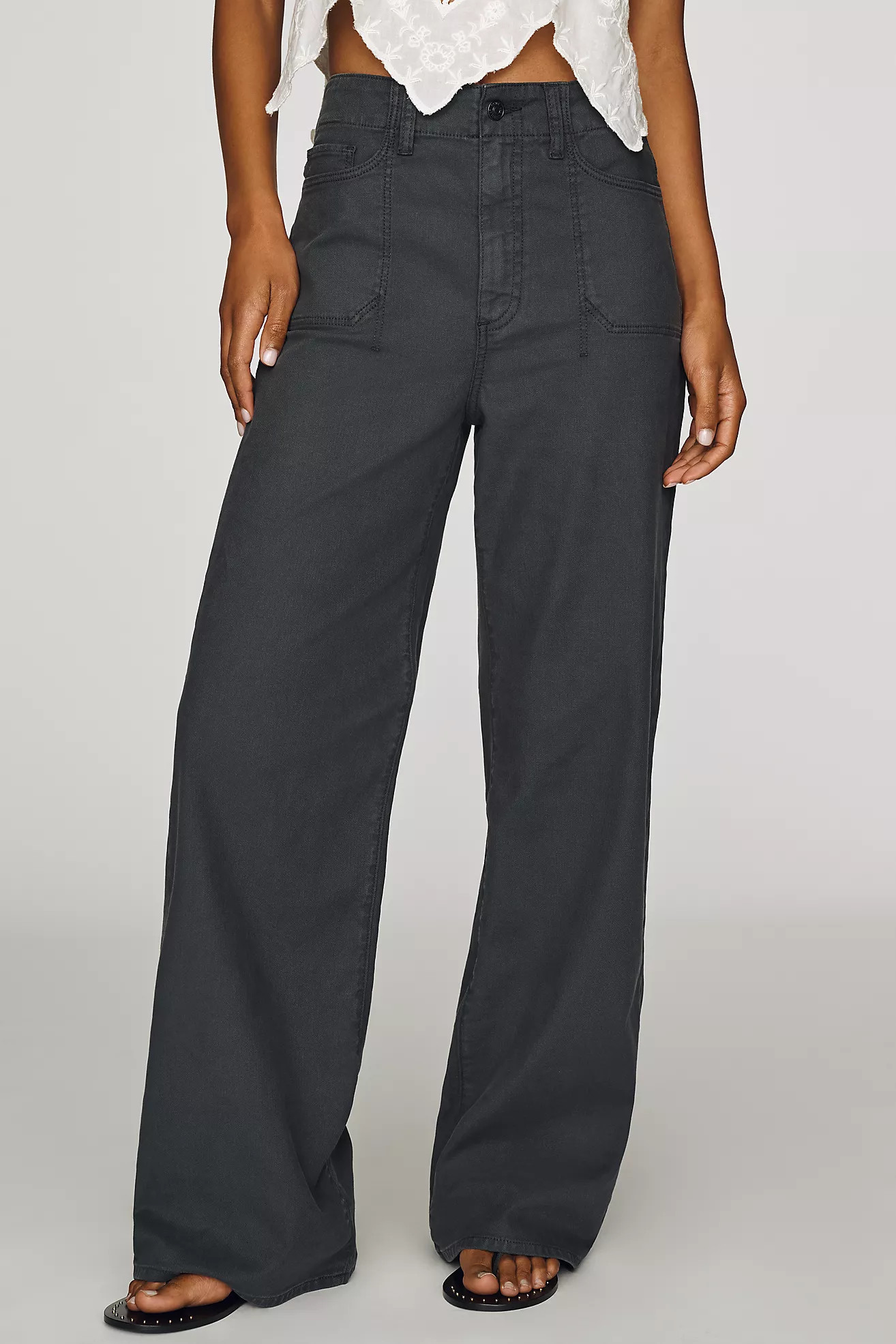 PAIGE Anessa High-Rise Wide-Leg Jeans | Anthropologie (US)