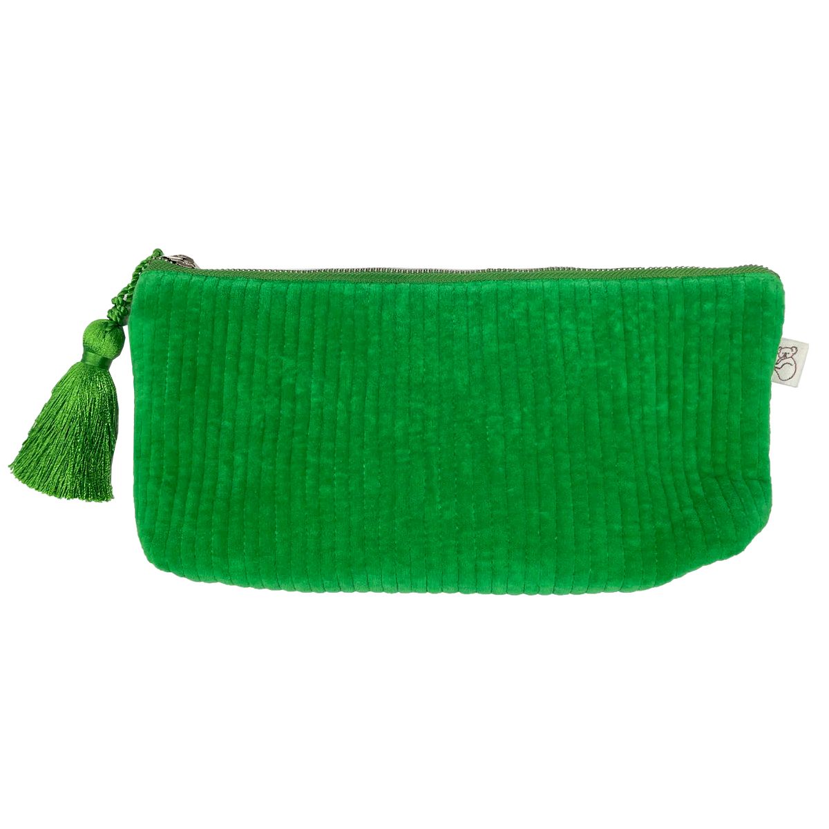 NEW Quilted Velvet Hold Me Clutch - Electric Green | Quilted Koala