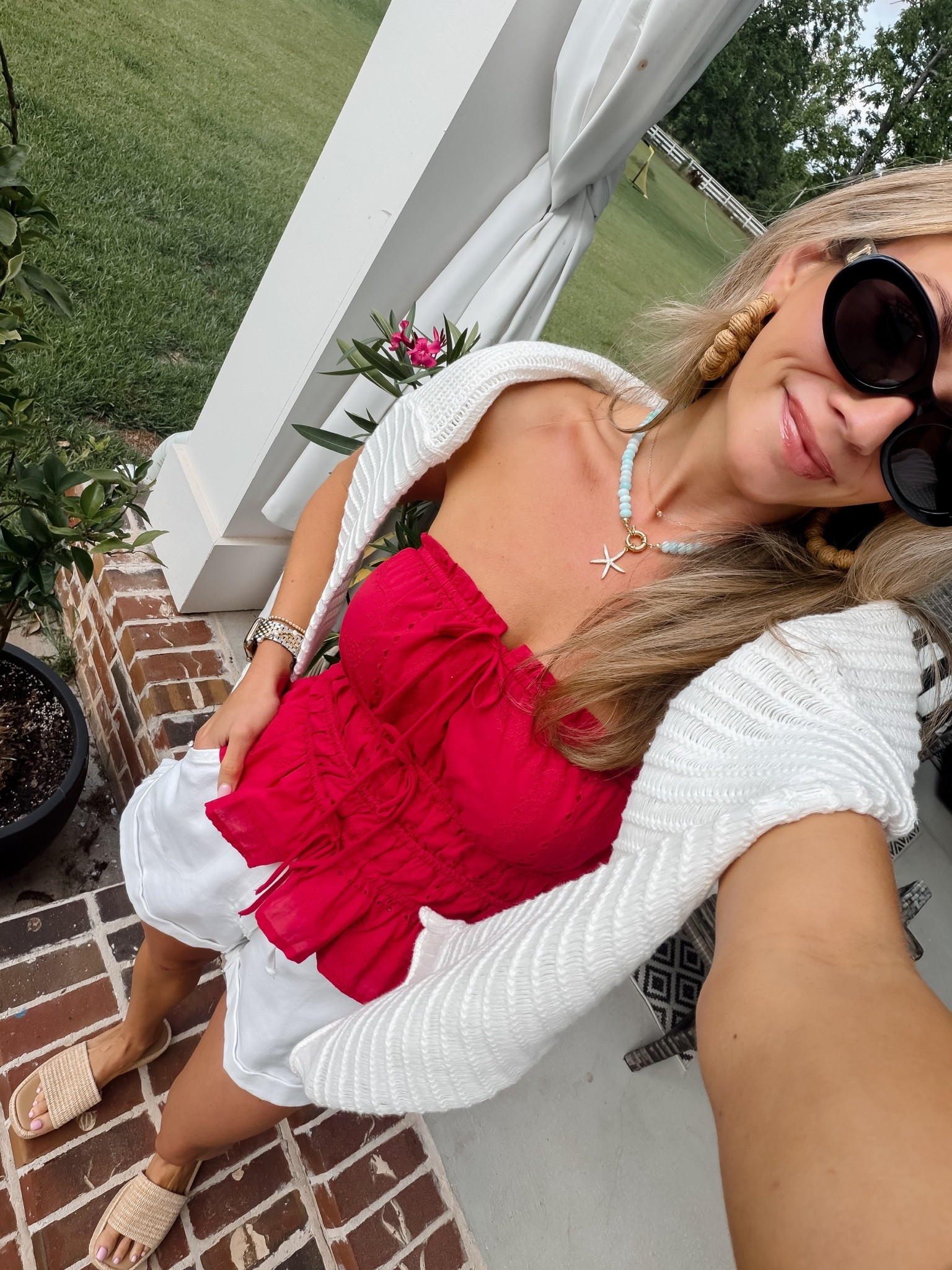 Memorial Day & July 4th outfit inspo! Wearing my true size xs in top and 0 in shorts. There’s also match shorts for the top to make it a set!

#LTKmomlife #LTKSaleAlert #LTKootd