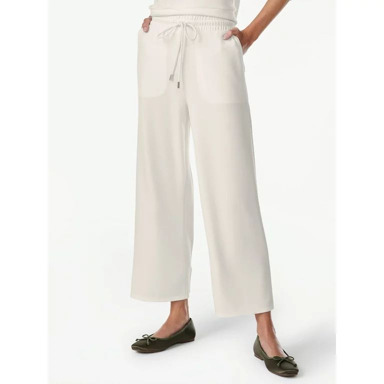 Scoop Women's Scuba Knit Cropped Lounge Pants, Size XS-XXL | Walmart (US)