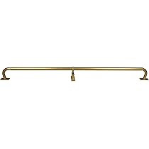 Meriville 1-Inch Diameter Wrap Around Blackout Curtain Rod, 48-Inch to 84-Inch, Gold Finish | Amazon (US)