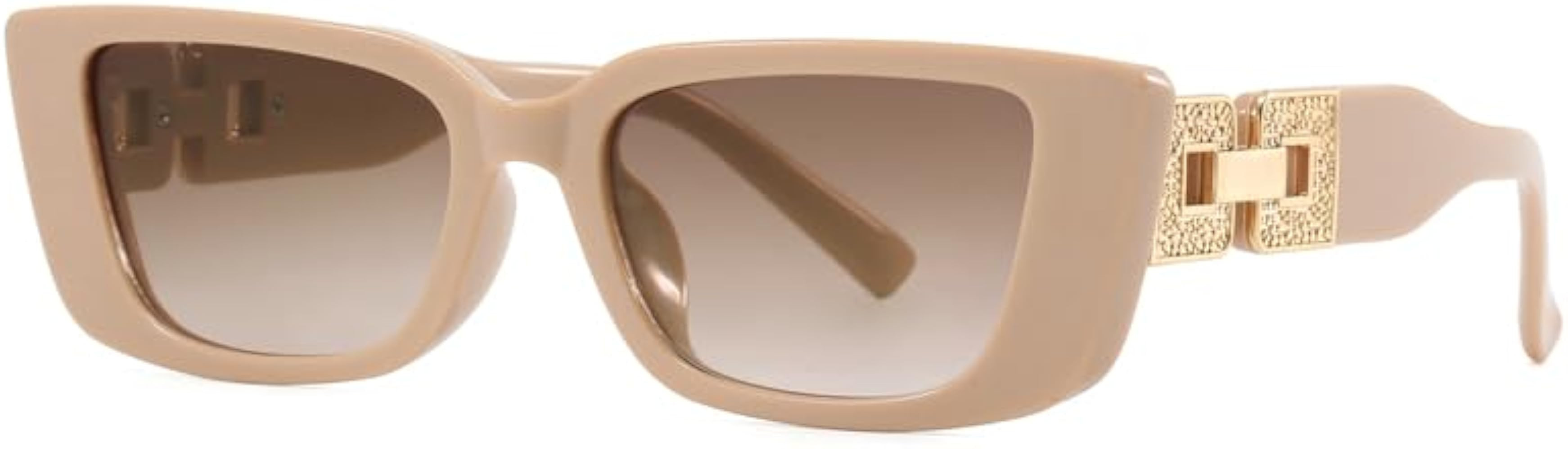 1PC Wholesale Square Sunglasses with Golden Accessories Bulk Cat Eye Small Square Frame Shades fo... | Amazon (US)