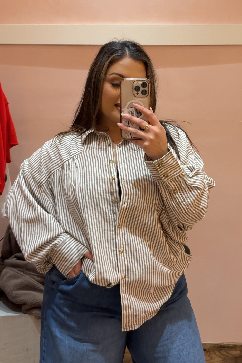 This button up is available in petite, regular, and plus size! I got regular size XL & styled it with some of the items below :)

#LTKPlusSize