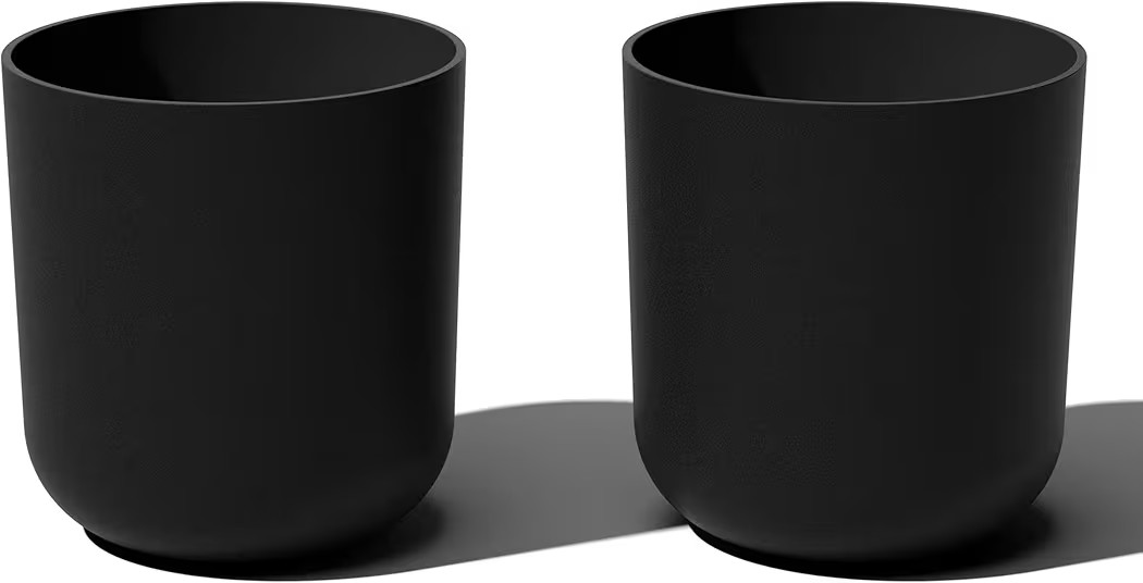 Veradek Round Black Plastic Planter Pots for Indoor/Outdoor Garden Use, with Drainage Holes, Suit... | Amazon (US)