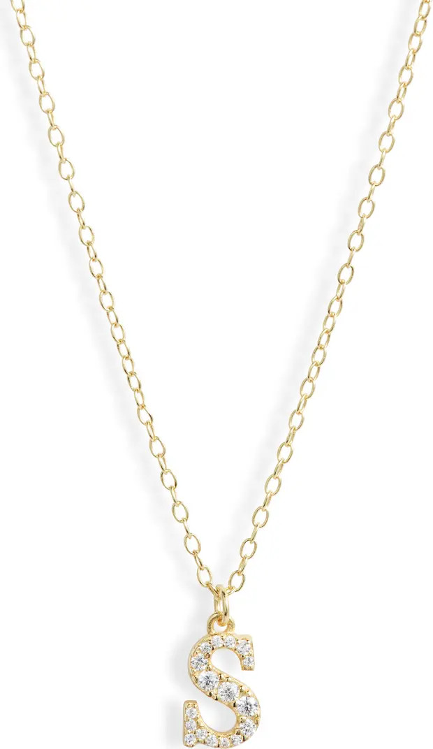 Mini Pavé Initial Necklace | Nordstrom