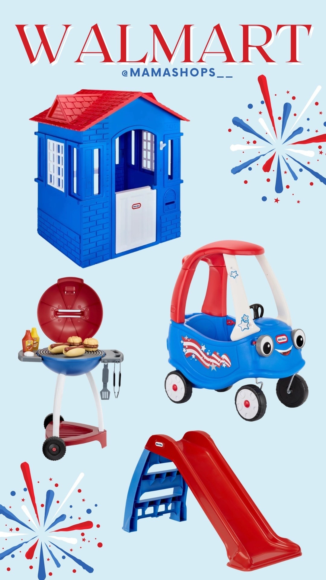 Check out these fun toys for your little ones to play with and celebrate 4th of July with, find them at Walmart! 🎆🎇

Linking everything here, anything missing will be linked when available🔗✨

ON SALW NOW, go snag the slide while you can!🚨

#LTKSeasonal #LTKHome #LTKKids
