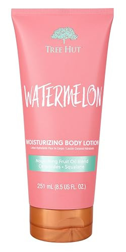 Tree Hut Watermelon Moisturizing Body Lotion | Ceramide and Squalene Formula Helps Protect Skin | Long-lasting Hydration Leaves Skin Feeling Soft & Moisturized | 8.5 fl oz. | Amazon (US)