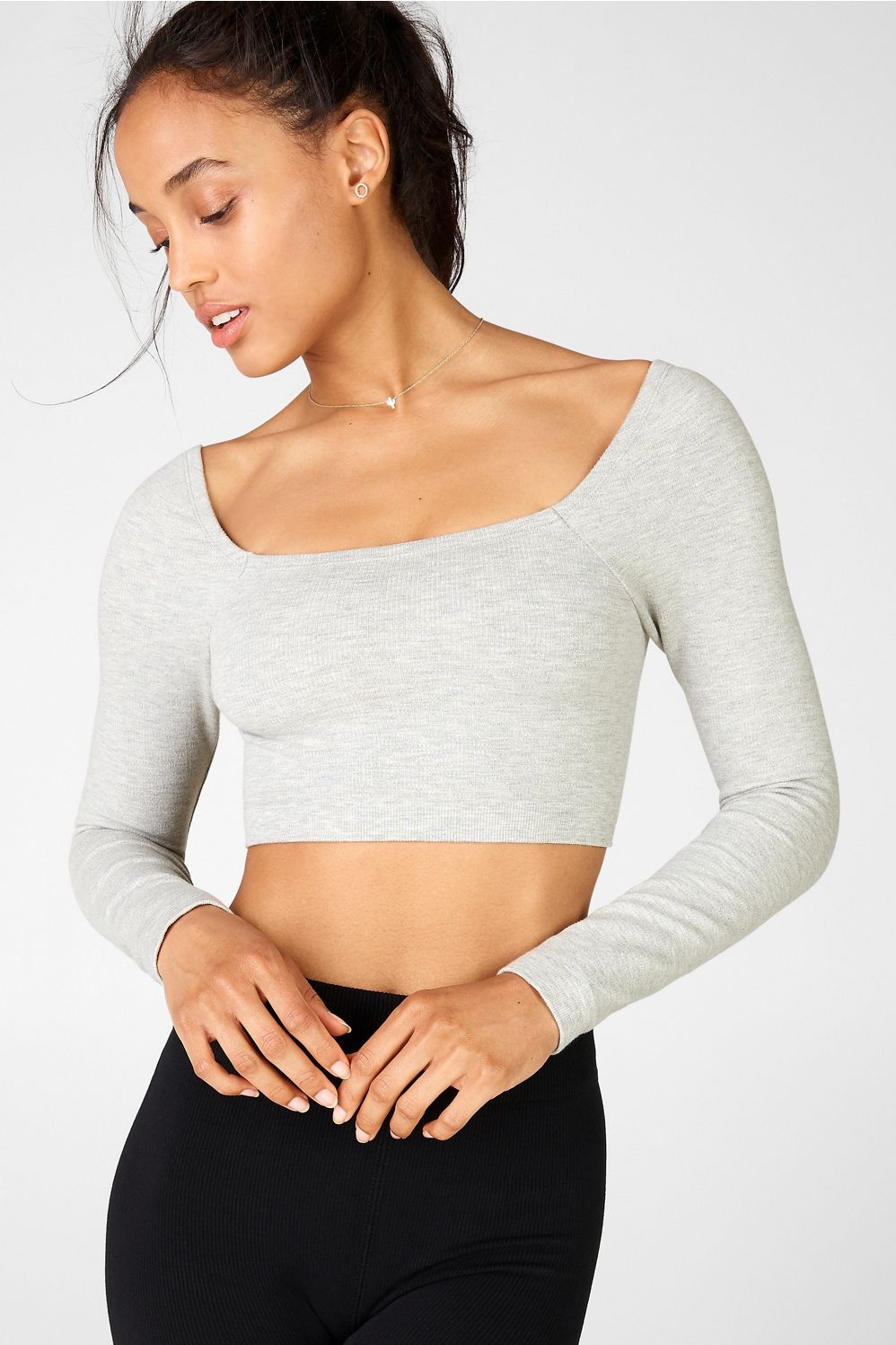 Kinsley Cropped Seamless L/S | Fabletics