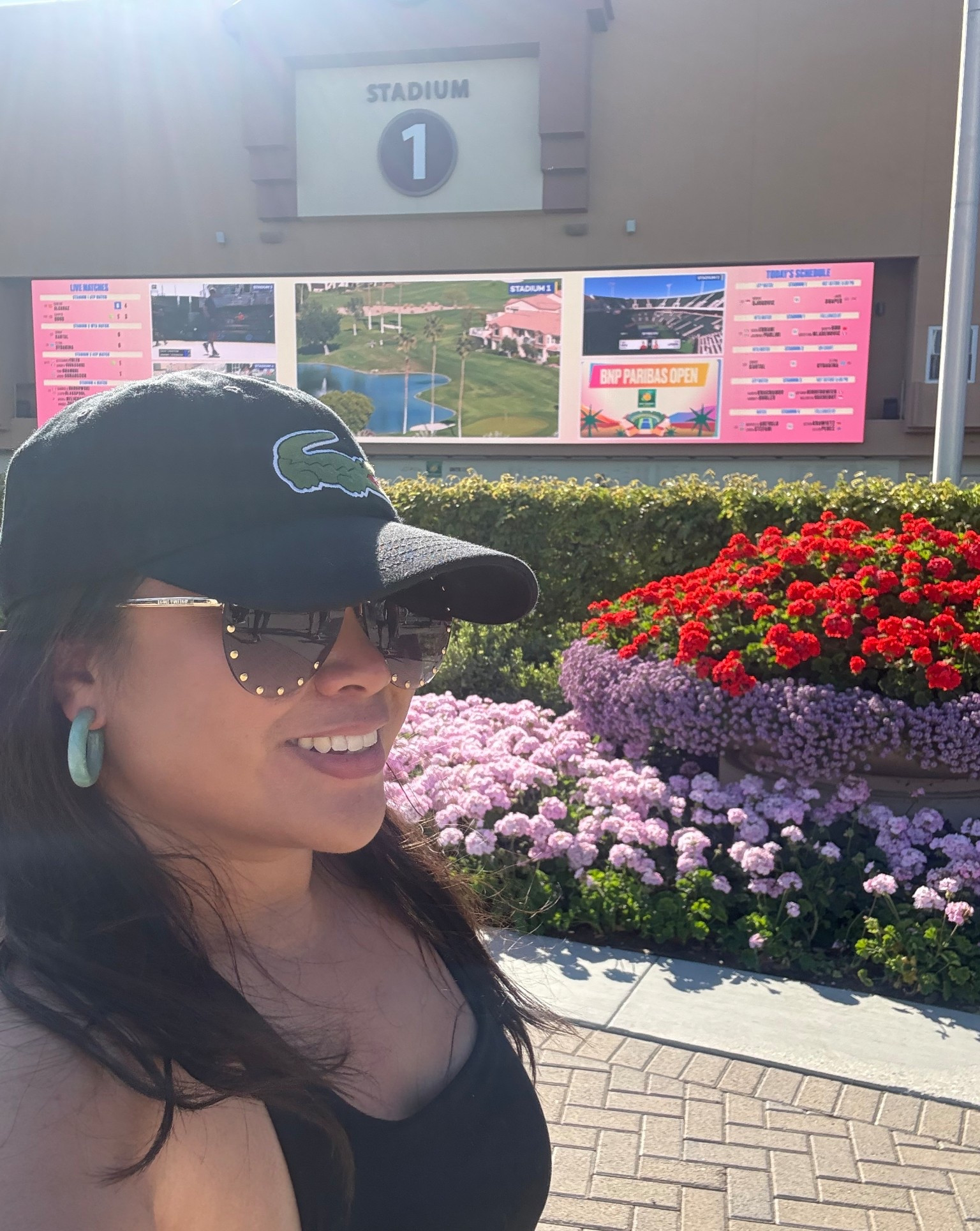 BNP Paribas Open Outfit | What I Wore to Indian Wells Tennis

Sharing my outfit from the BNP Paribas Open at the Indian Wells Tennis Garden. Tennis tournaments are always such a fun place to lean into sporty style while still keeping things comfortable for walking the grounds all day.

For this look I wore a black tennis inspired outfit that felt polished but easy for a full day at the tournament. I layered it with a light green jacket for a pop of color and a little warmth once the desert breeze picked up later in the afternoon.

A green Lacoste hat added that classic tennis style while helping with the sun, and I finished the look with platform tennis shoes for a little extra height while still being comfortable enough to explore the BNP Paribas Open all day.

#bnpparibasopen #indianwellstennis #tennisoutfit #tennisfashion #tennistournament

bnpparibas open | indian wells tennis | indian wells tennis garden | indian wells tennis tournament | tennis tournament outfit | what to wear to indian wells | tennis spectator outfit | tennis outfit idea | tennis athleisure outfit | tennis fashion style

#LTKootd #LTKMidsize #LTKActive