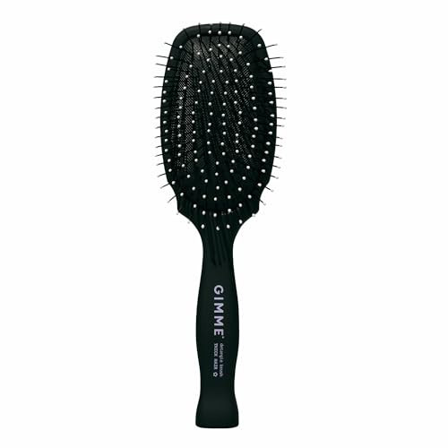 Gimme Beauty - Thick Hair Brush - Damage-Free Detangling Hair Brush with Anti-Static & Heat Resistant Nylon Bristles - Paddle Brush for Curly + Thick Hair | Amazon (US)