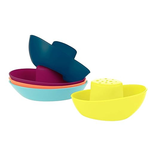 Boon Fleet Stacking Boats - Multicolor (5pcs) | Amazon (US)