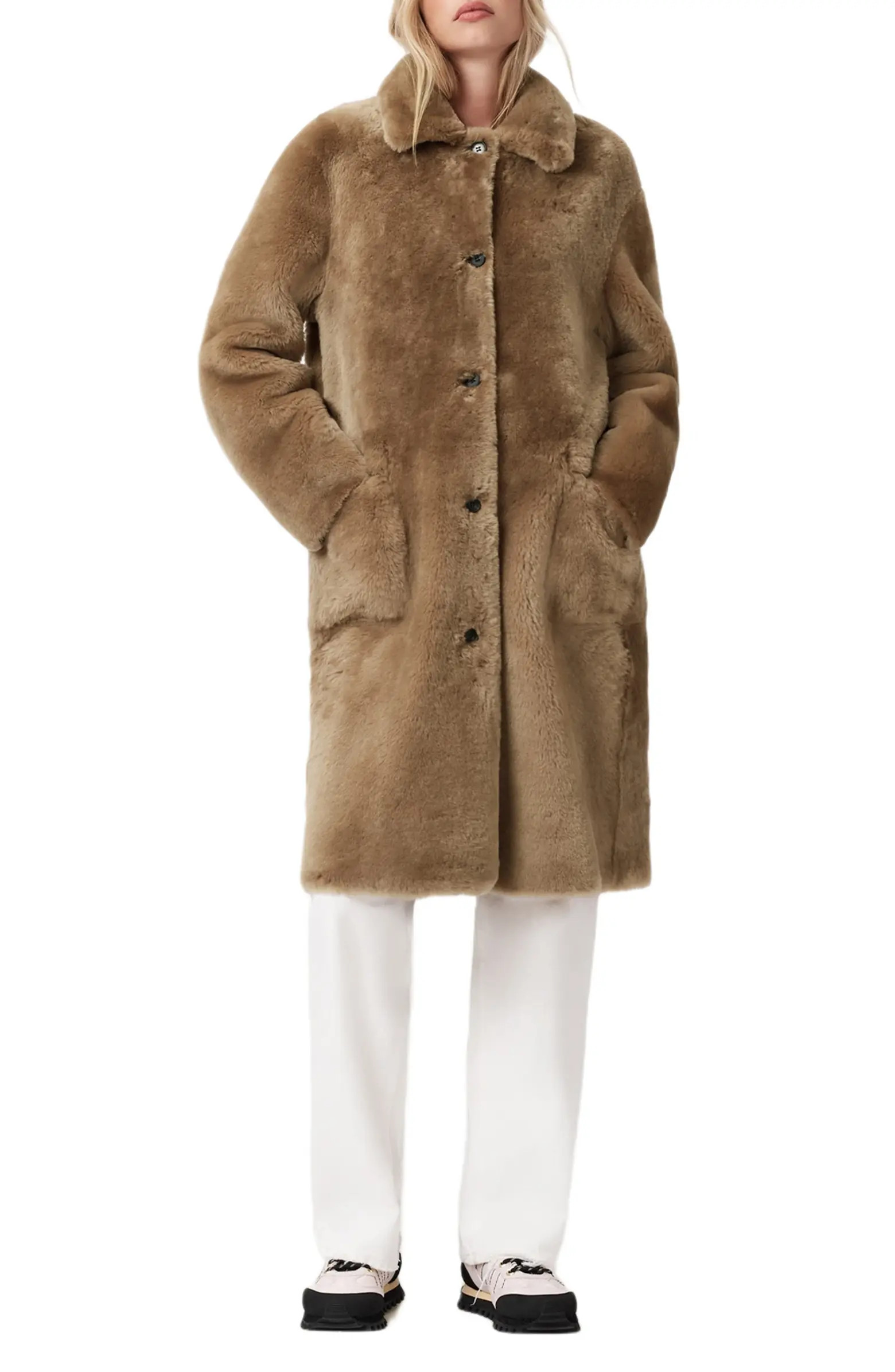 Serra Reversible Genuine Shearling Coat | Nordstrom