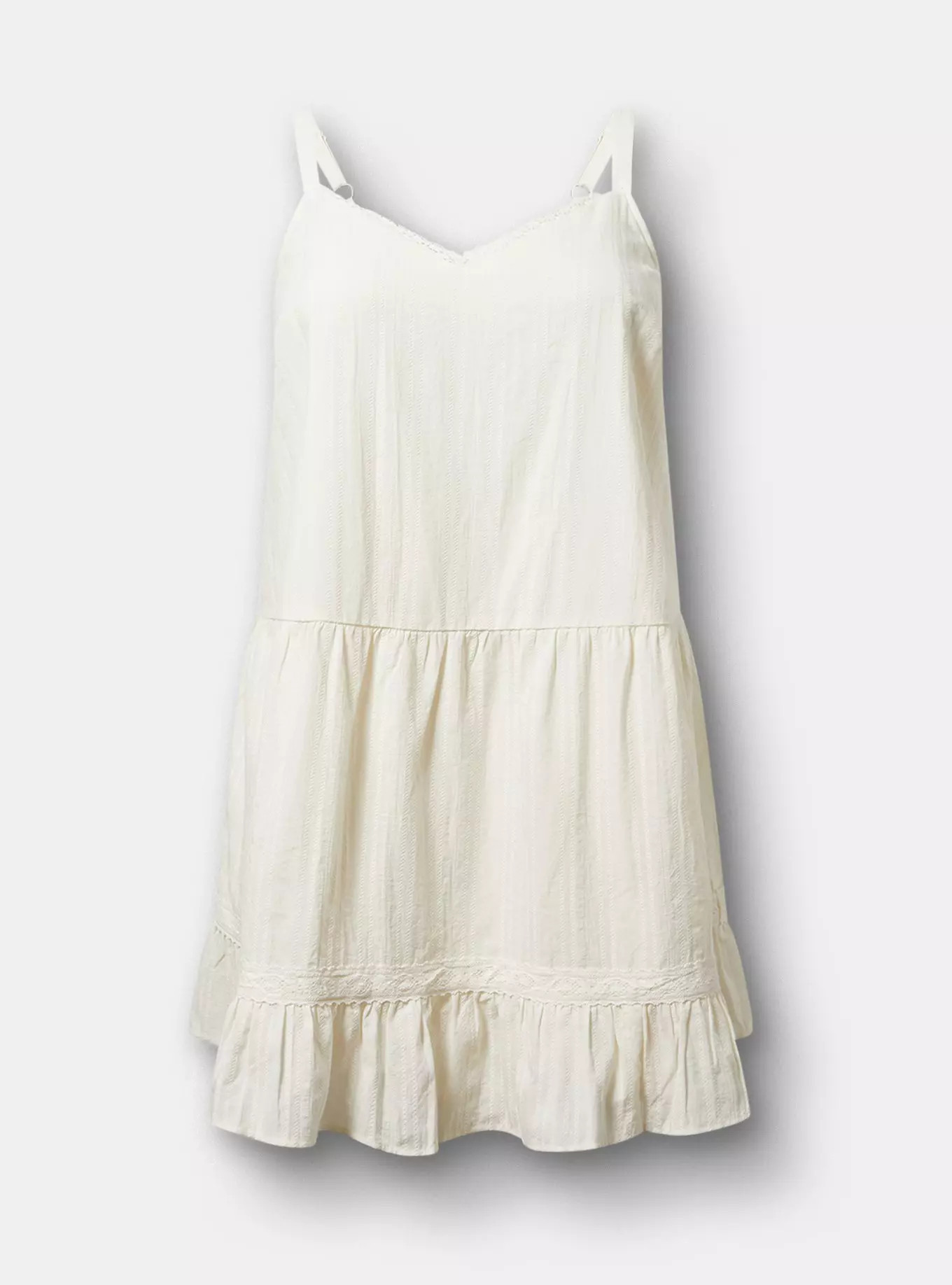 Mini Drop-Waist Lace-Trim Dress | Torrid (US & Canada)