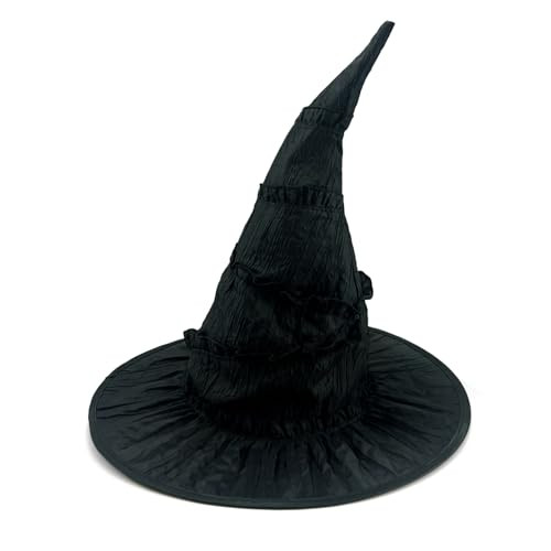 Halloween Black Witch Hat Black Witches Hat for Women Halloween Costumes Accessories | Amazon (US)
