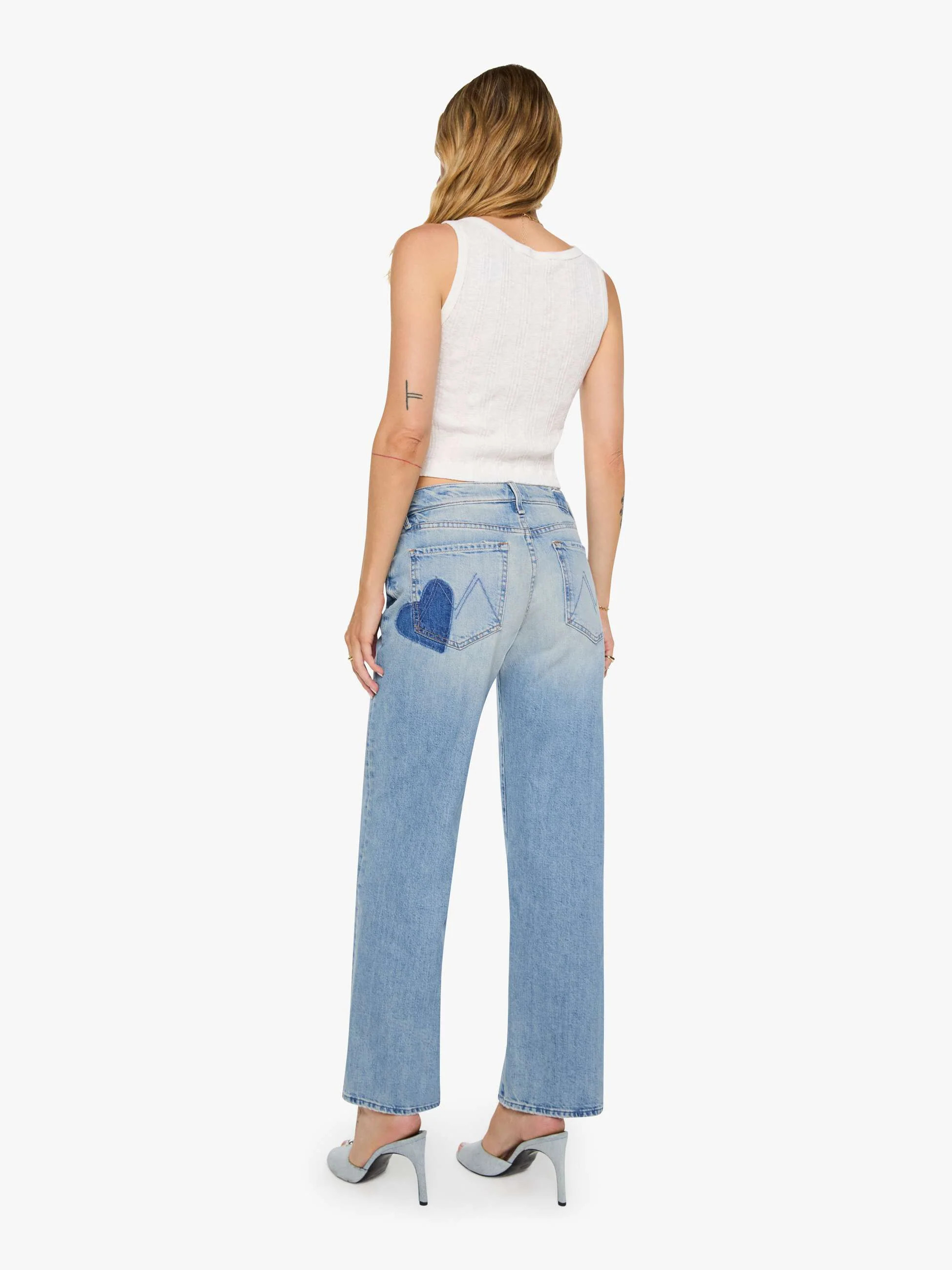 The Mid Rise Rambler Zip Skimp - I Confess With Heart | Mother Denim