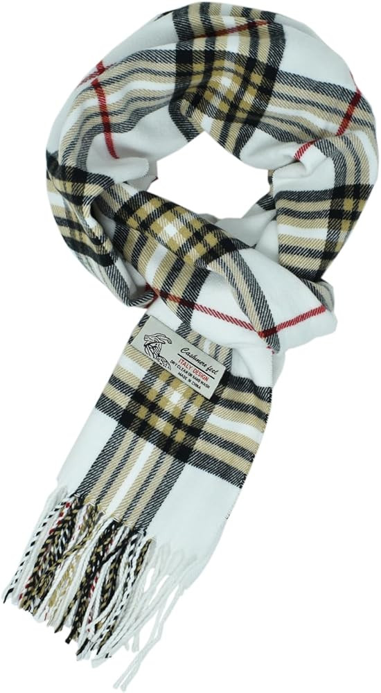 Glory Max Unisex Classic Tartan Plaid Winter Scarf Soft Cashmere Feel 72"x12" | Amazon (US)