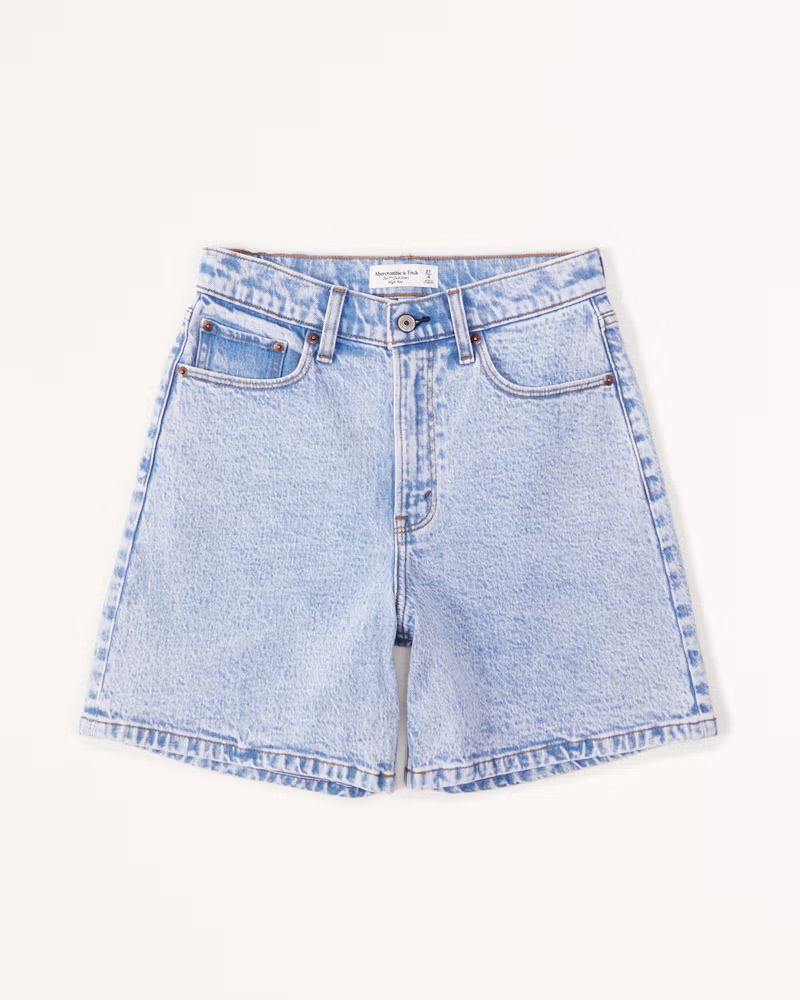 Curve Love High Rise 7 Inch Dad Short | Abercrombie & Fitch (US)