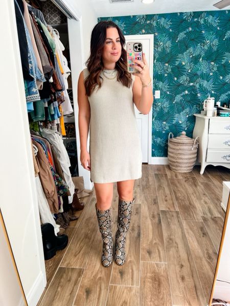 Love this easy look for fall from Amazon!
Sweater dress | fall looks | winter fashion 

#LTKSeasonal #LTKfindsunder100 #LTKstyletip