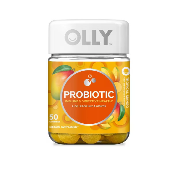 Olly Probiotic Chewable Gummies - Tropical Mango - 50ct | Target