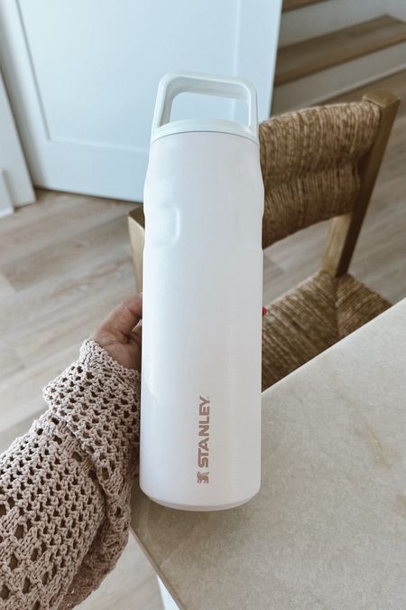 Loving this new iceflow with cap and carry @stanley_brand water bottle 🤍 perfect for walks since it’s very lightweight and easy to carry + keeps your drinks ice cold during these HOT summer days + did i mention this new color is a dream? Rose quartz shimmer 💫💫💫💫 

#stanleypartner #stanley #waterbottle #hotgirlwalk #summermusthave 

#LTKTravel #LTKFitness #LTKFindsUnder50