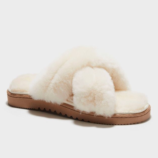 Women's dluxe by dearfoams Danica Slide Slippers | Target