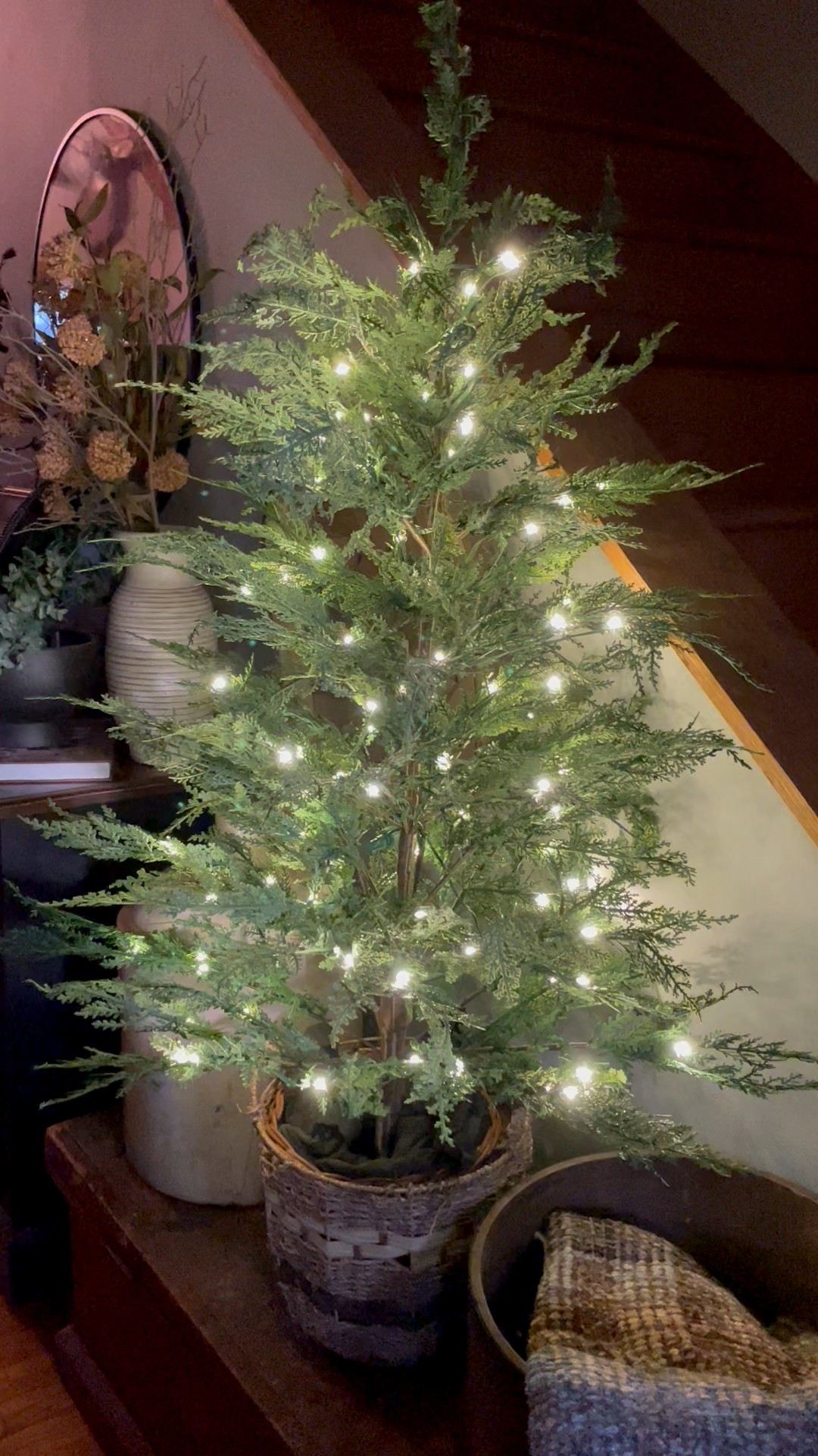 It’s even prettier in person… the 4 foot twinkling cypress tree 
Keeps going in and out of stock. Keep trying 😊🌲

#LTKHome #LTKStyleTip #LTKSeasonal