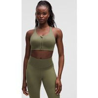 lululemon – Women's Energy Zip-Front Sports Bra High-Support, B–G Cups – Color Green – Size 12 | lululemon UK