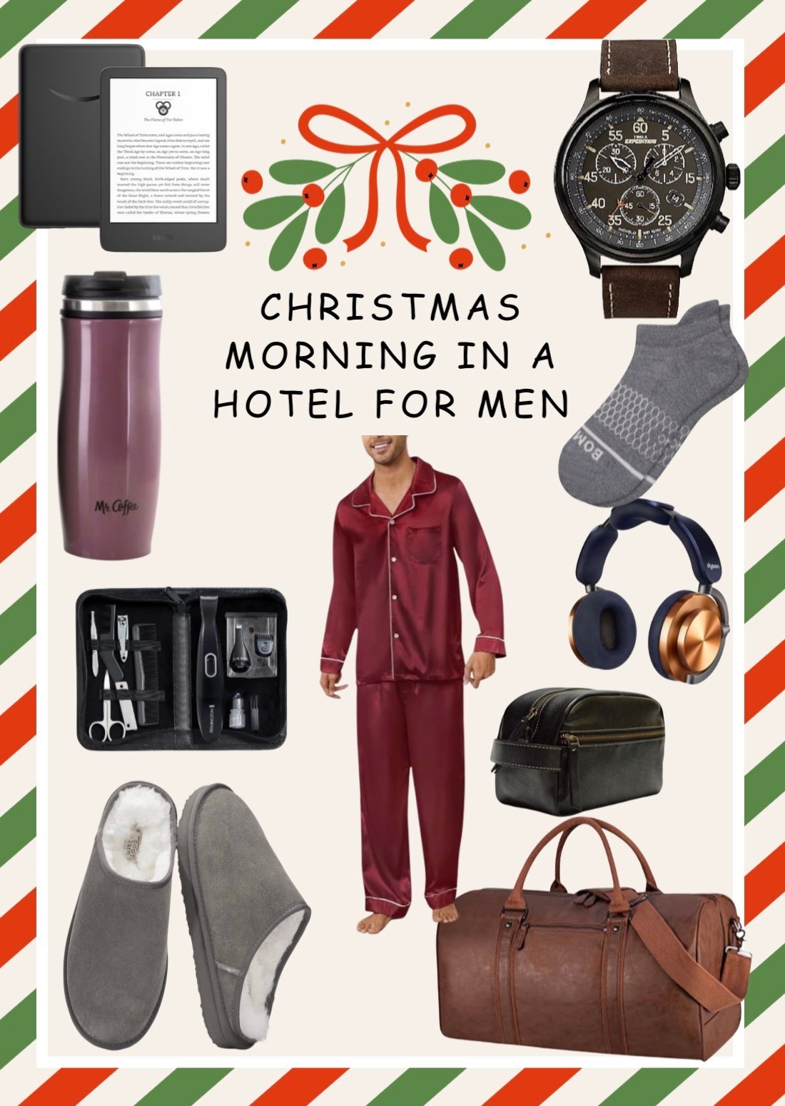 Christmas morning hits different when there’s room service, fresh coffee, and nowhere to be 🎄. Cozy layers, hotel slippers, and travel essentials for the guy who appreciates comfort and style.

#LTKHoliday #LTKMens #LTKTravel