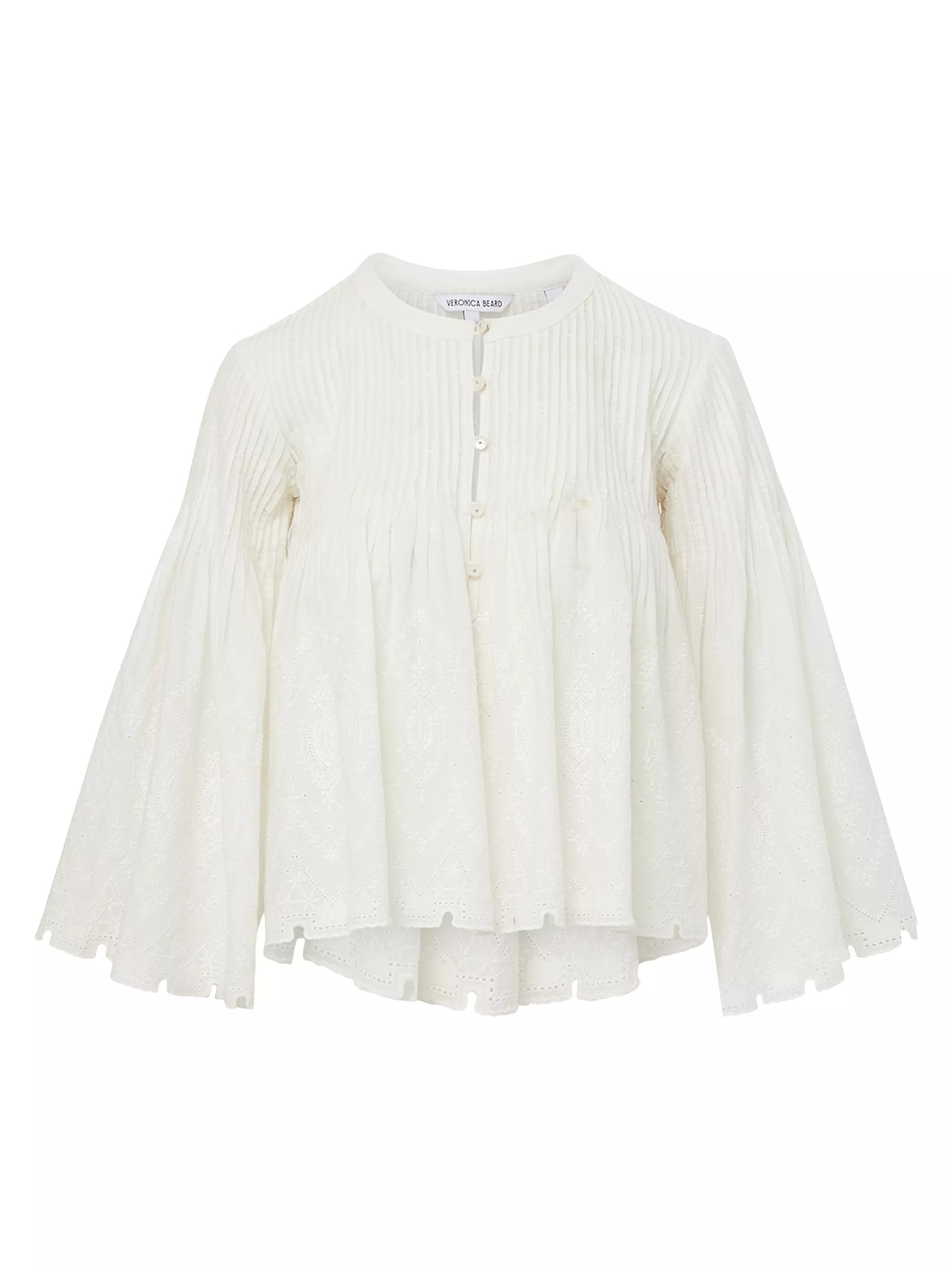 Quimby Cotton Embroidered Blouse | Saks Fifth Avenue