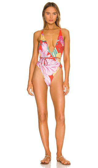Orchid One Piece in Red Camellia | Revolve Clothing (Global)