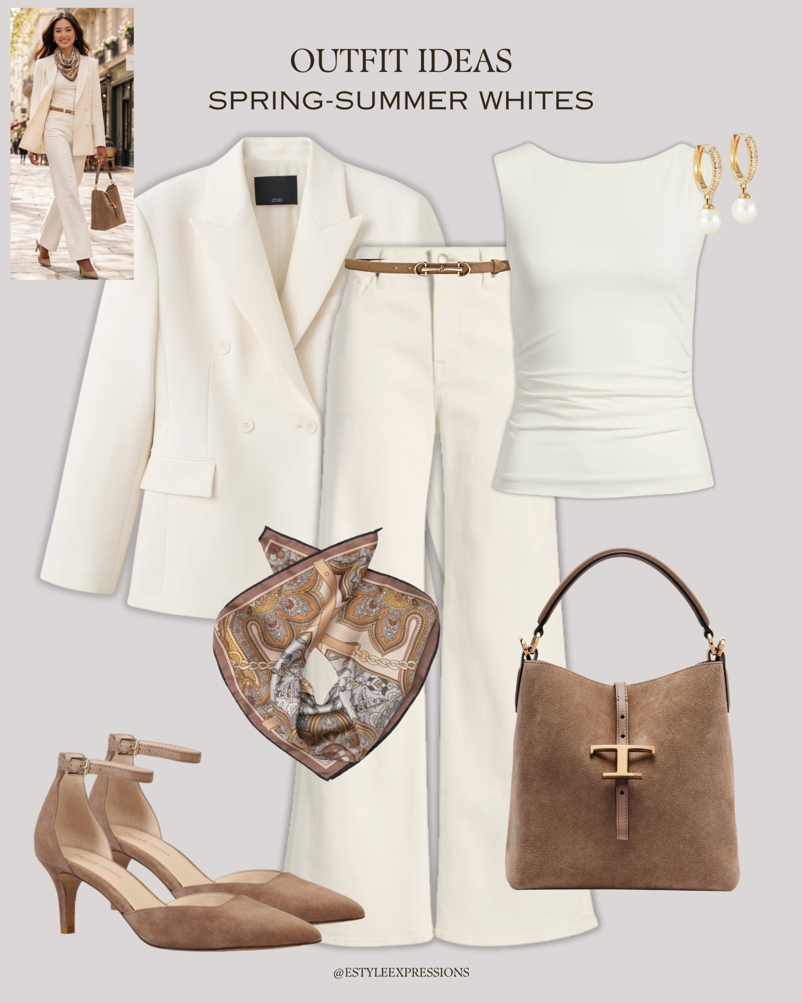 Spring Summer Whites!✨🤍 Easy outfits to keep things light, fresh, and effortless

#LTKWorkwear #LTKSaleAlert #LTKootd