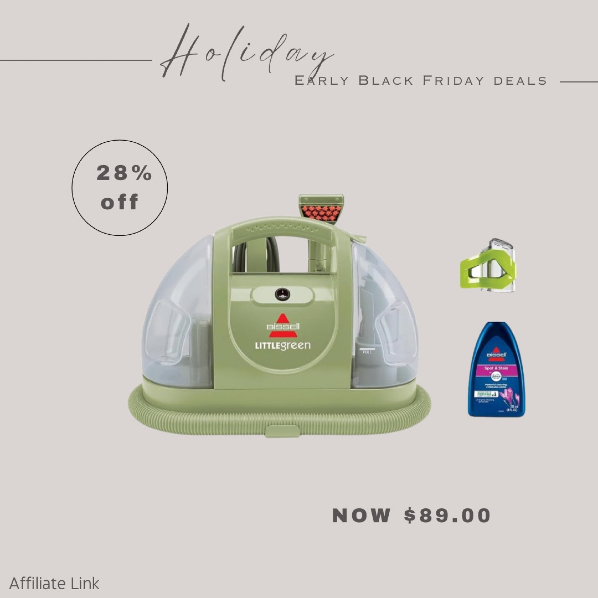 Black Friday Deals! 

Carpet cleaner, little green machine, upholstery cleaner, household cleaner, Amazon, Amazon finds 

#LTKfindsunder100 #LTKCyberWeek