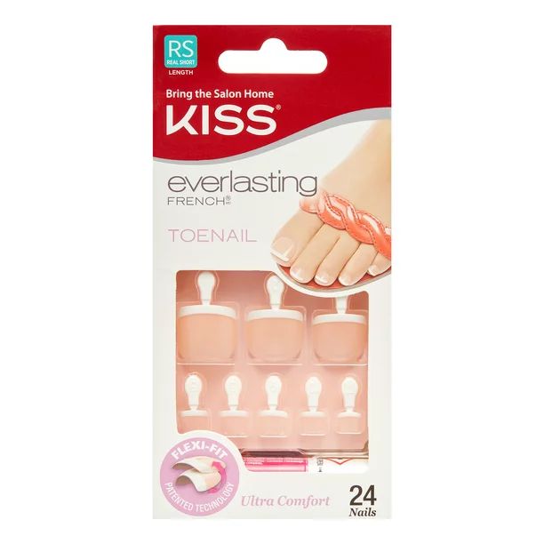 KISS Everlasting French Toenails - Limitless - Walmart.com | Walmart (US)