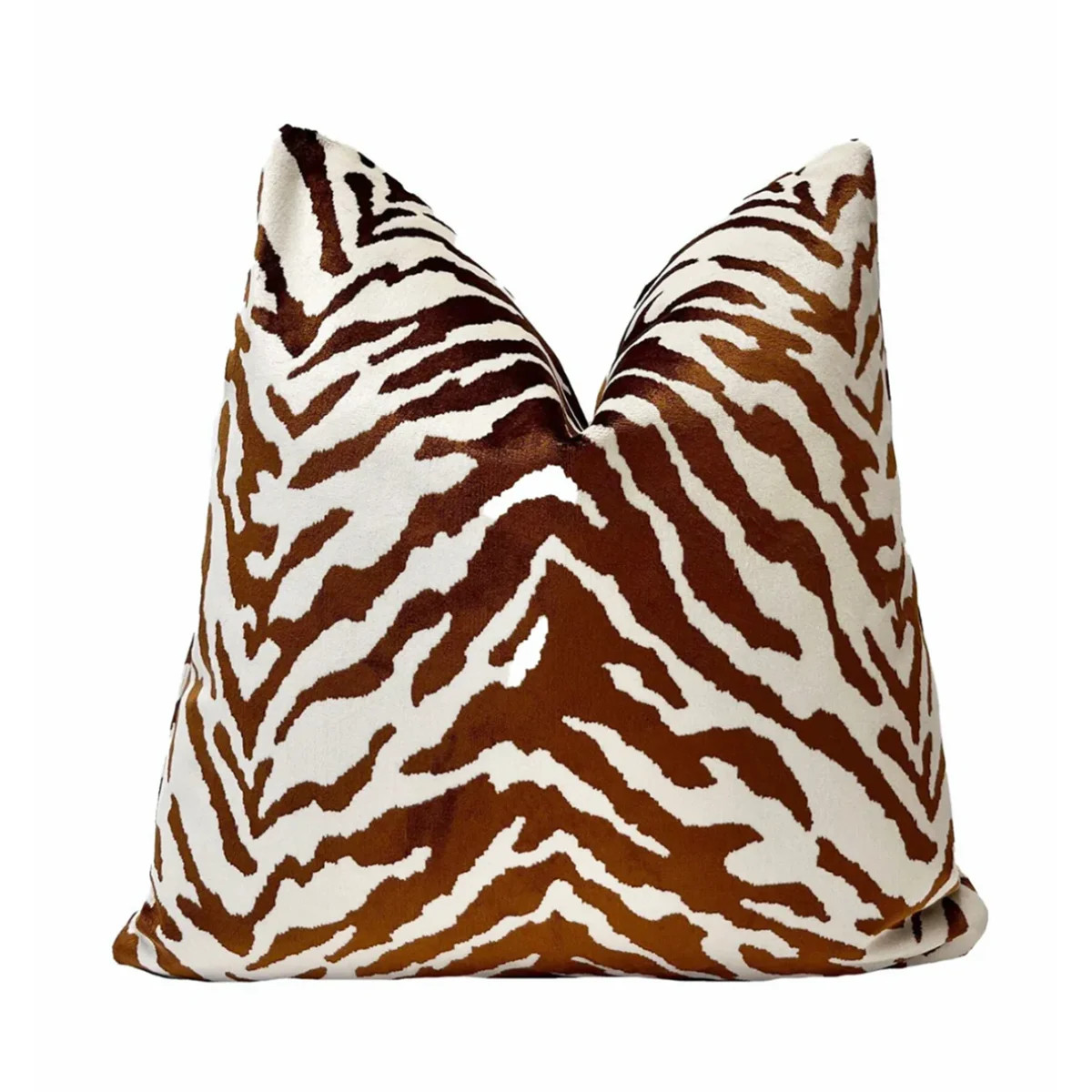 Velvet Zebra Print Throw Pillow Cover | Wayfair North America