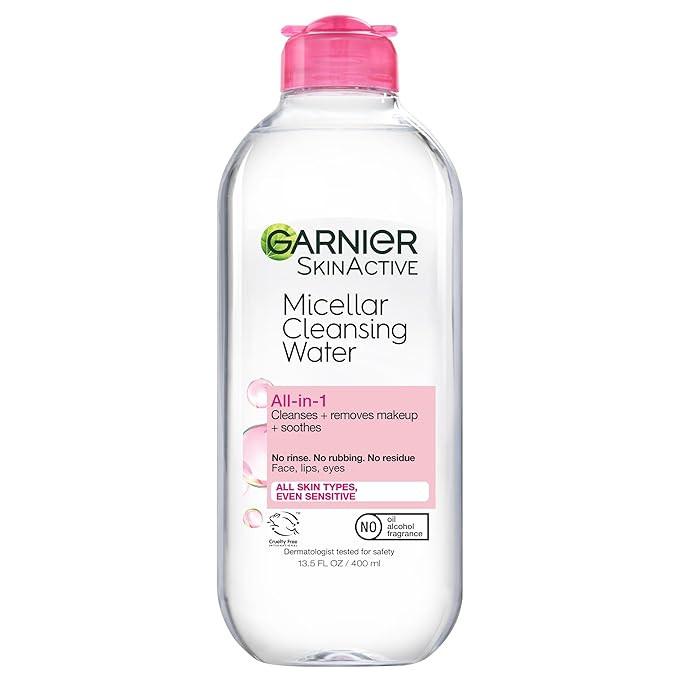 Garnier Micellar Water, Hydrating Facial Cleanser & Makeup Remover, Suitable for Sensitive Skin, ... | Amazon (US)