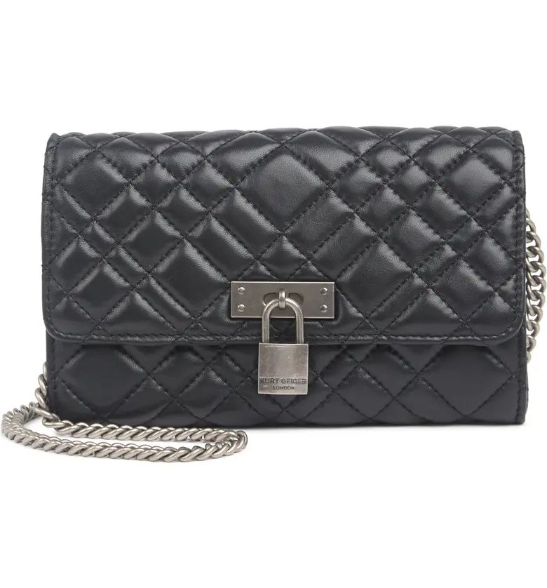 KURT GEIGER Brixton Leather Chain Wallet | Nordstrom Rack