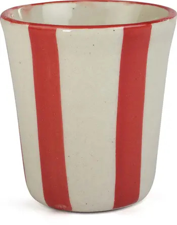 Casa Amarosa Stripe Ceramic Drinking Glass | Nordstrom | Nordstrom
