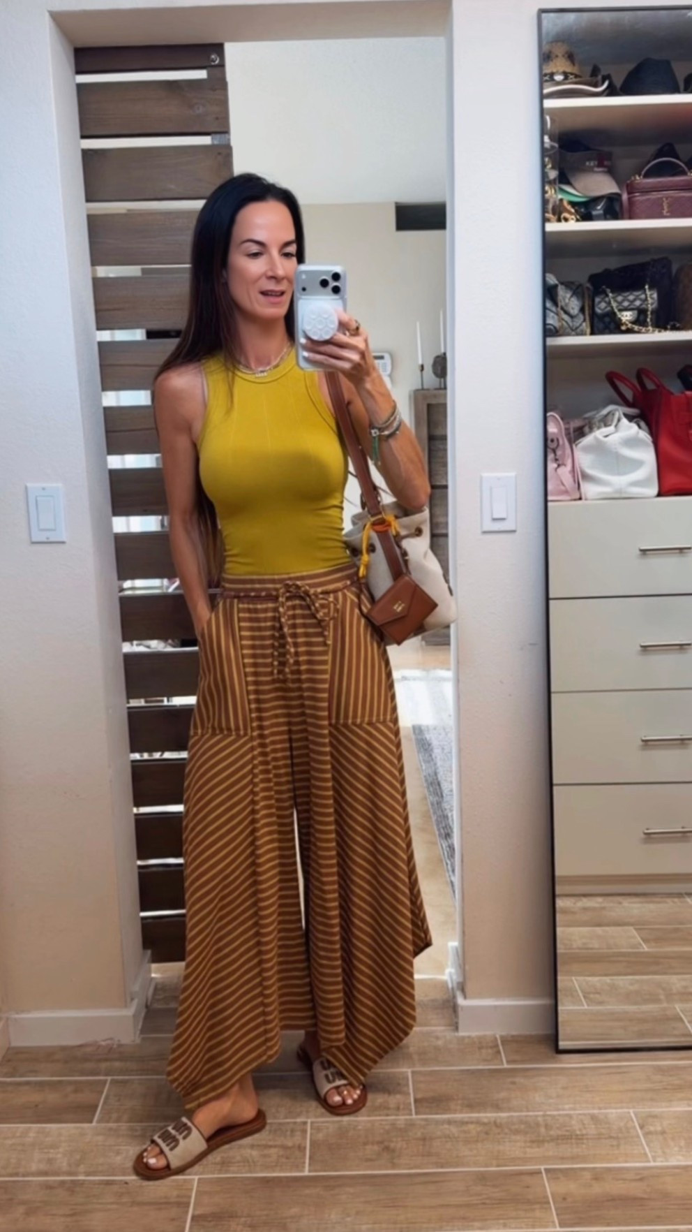 Birthday week is officially in full swing… which means beauty appointments, errands, last-minute prep, and trying to look somewhat put together while checking off a mile-long to-do list. 😅✨

Today’s uniform? These adorable Free People pants, my favorite fitted tank, Miu Miu slides, Miu Miu bag, and Tom Ford sunnies. Comfortable enough to tackle the day, cute enough to stop for lunch along the way.

Because if you’re turning 50 in a few days, every errand deserves a cute outfit. 💛🤎

#NicoleColeeStyle #OOTD #FreePeopleStyle #Over40Style #BirthdayWeek

#LTKdayinmylife #LTKgrwm #LTKootd