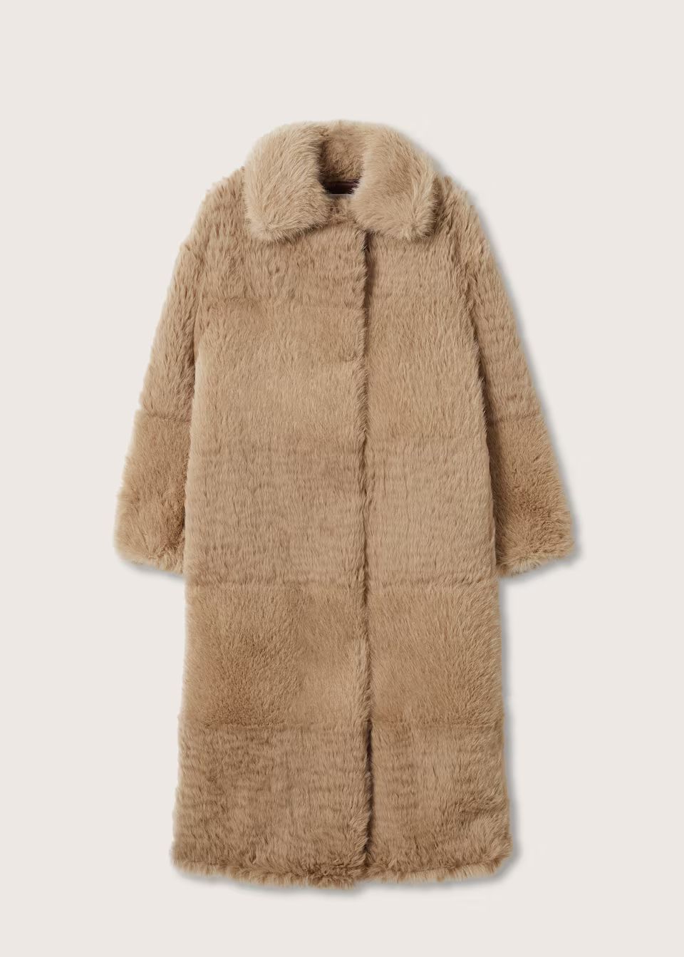 Oversize faux-fur coat | MANGO (UK)